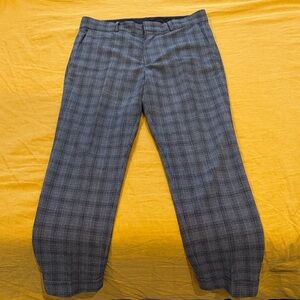 Club Monaco Charcoal Checkered Dress Pants